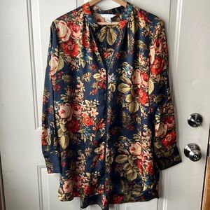 Vintage floral hi-lo H&M tunic
